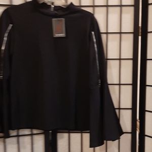 Nancy- Fluted and Zippered Ladies Top